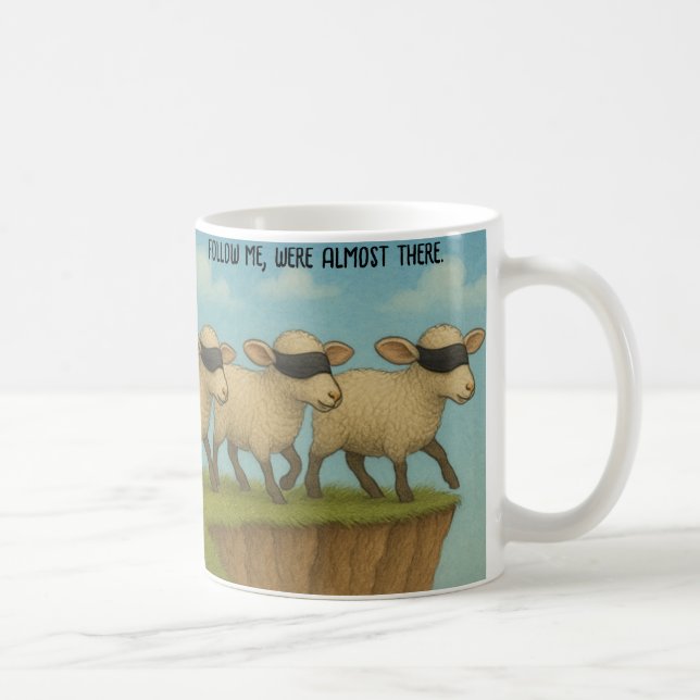 Follow me sheep Mug Kaffemugg (Höger)