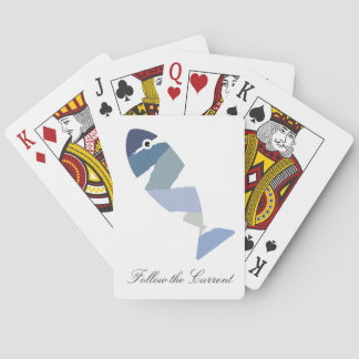 Follow the Current Fishing Playing Cards, Minimal Casinokort