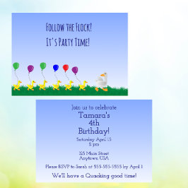 Follow the flock Invitation Inbjudningar