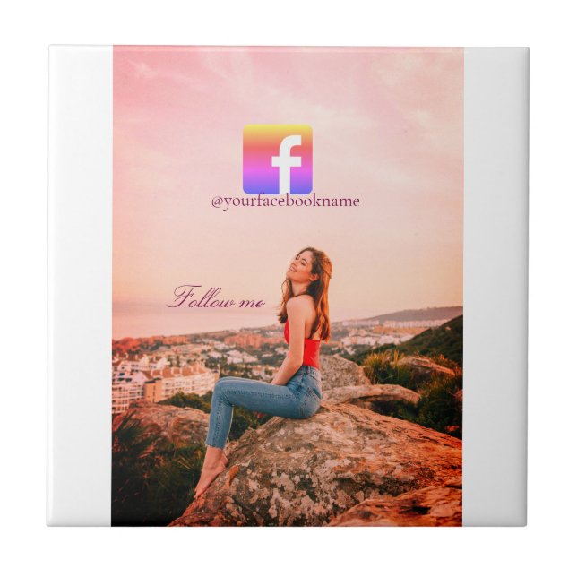 follow us facebook username social media photo  kakelplatta (Framsidan)