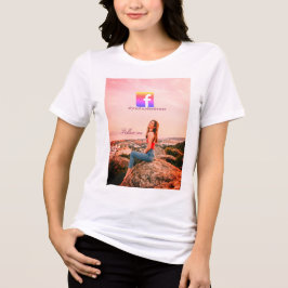 follow us facebook username social media photo  t shirt