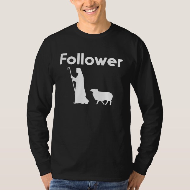 Followers of Jesus Christ parable of the lost shee T Shirt (Framsida)