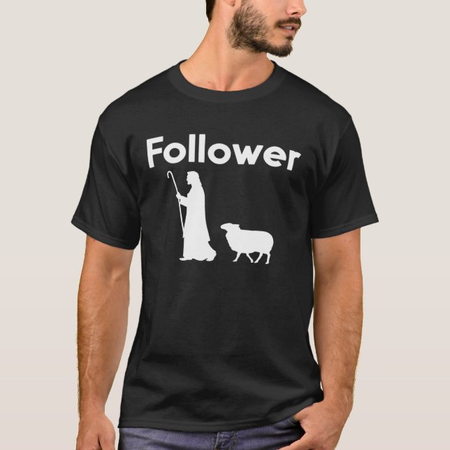 Followers of Jesus Christ parable of the lost shee T Shirt (Framsida)