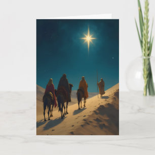 Following the Star Christmas Helgkort