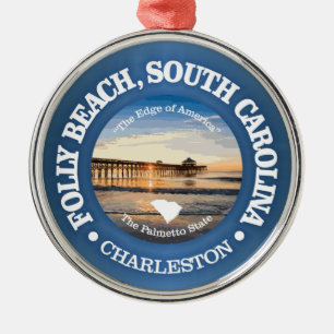 Folly Beach (C) Julgransprydnad Metall