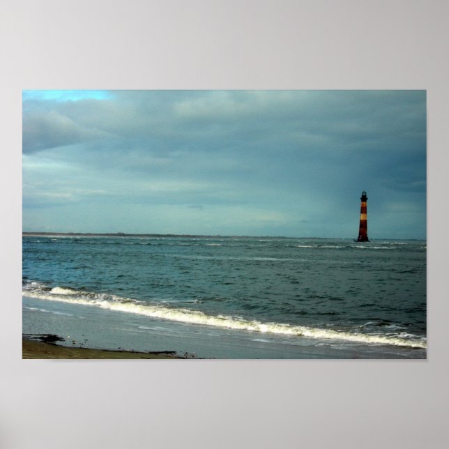 Folly Beach Lighthouse Poster (Framsidan)