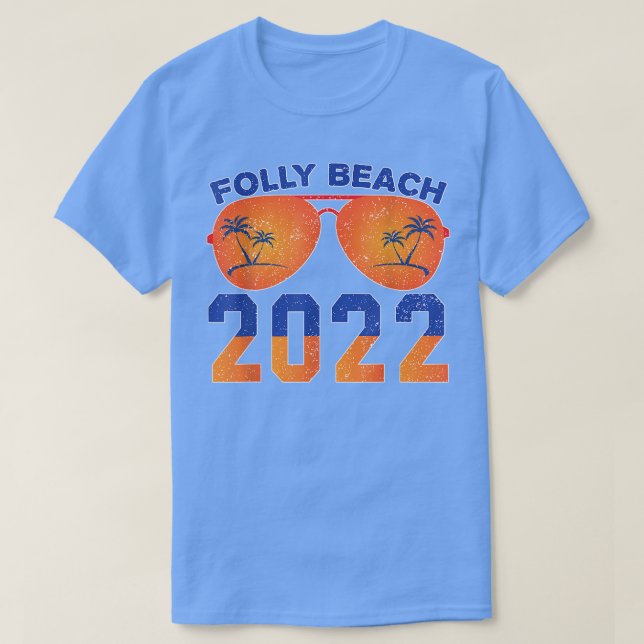 Folly Beach Lover summer and beach vacay tee Retro (Design framsida)