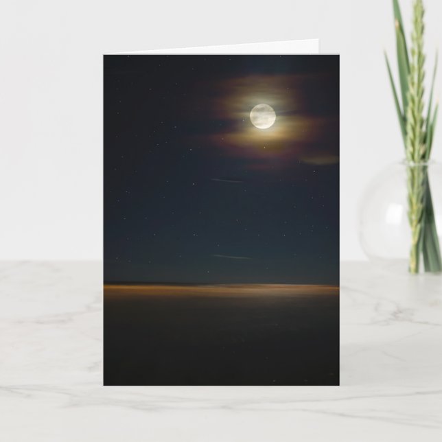 Folly Beach Nght Card Kort (Framsida)