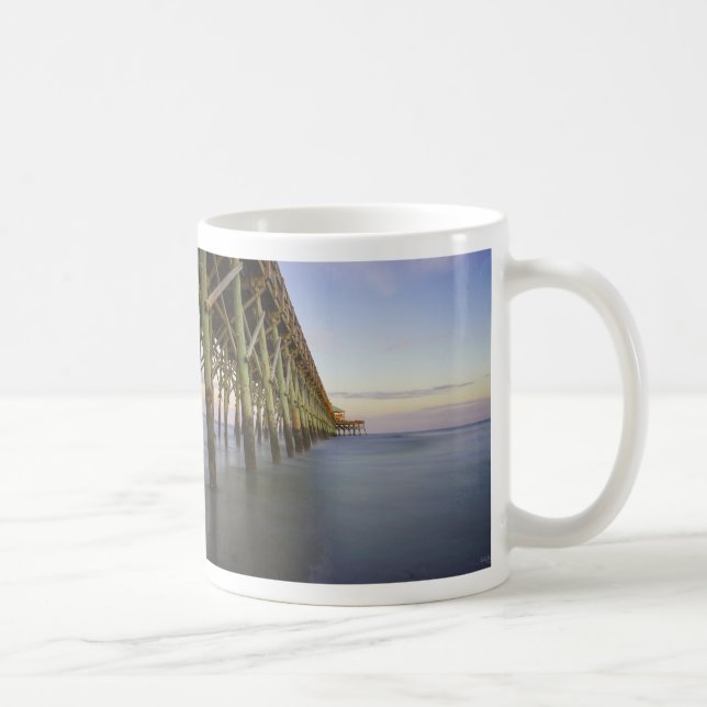 Folly Beach Pier Beauty Coffee Mugg (Höger)