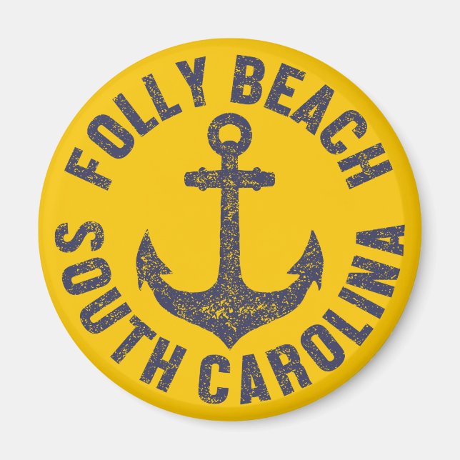 Folly Beach,South Carolina Magnet (Framsidan)