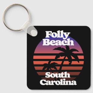 Folly Beach South Carolina Nyckelring