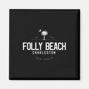 Folly Beach South Carolina Surfning Magnet