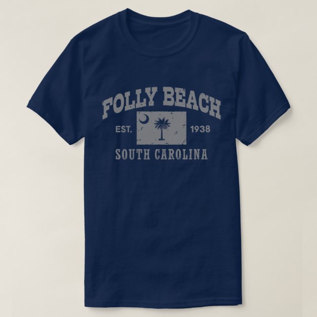 Folly Beach South Carolina Tröja (Design framsida)