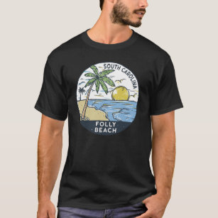Folly Beach South Carolina Vintage T Shirt