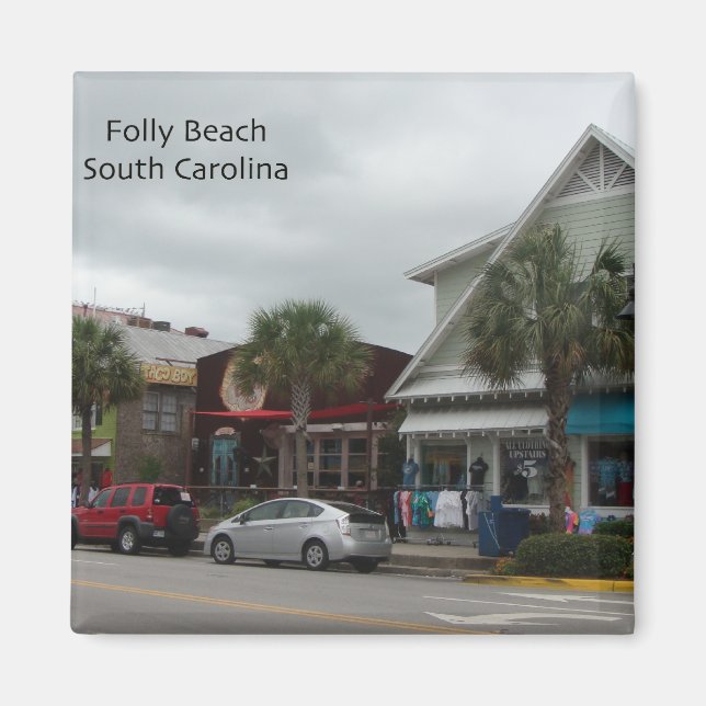 Folly Beach Strip Magnet (Framsidan)