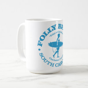 Folly Beach (surfer) Kaffemugg