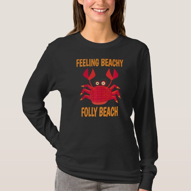Folly Beach Vacation Sommarcitat T Shirt (Framsida)