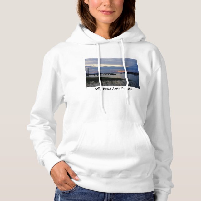 Folly Harbour Sunset T Shirt (Framsida)