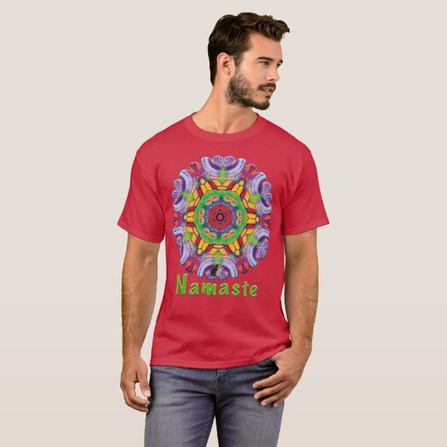 Folly Namaste Kalejdoskop T-shirt (Hel framsida)