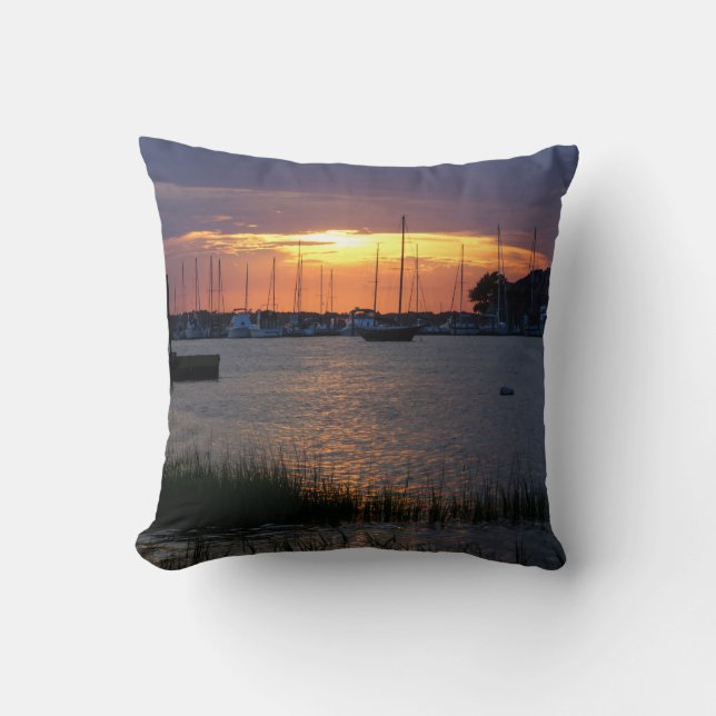 Folly River Sunset Kudde (Framsida)