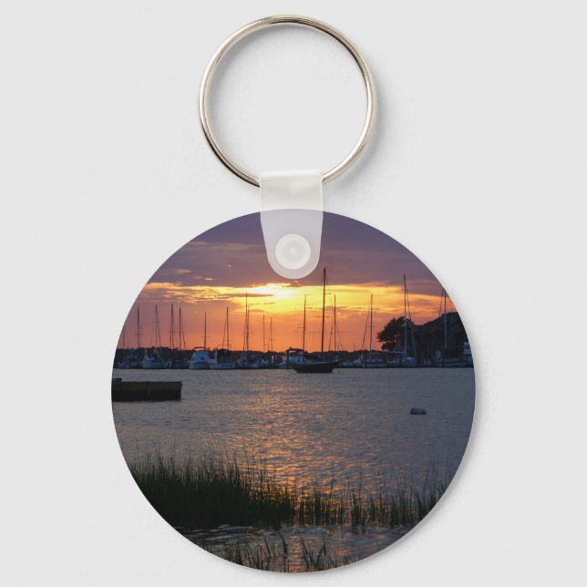 Folly River Sunset Nyckelring (Framsida)