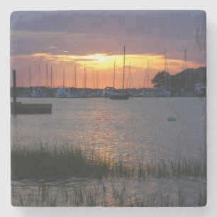 Folly River Sunset Underlägg Sten