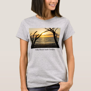 Folly Sunrise Träd Silhouette T-Shirt