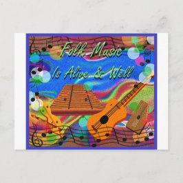 Folmusiken är levande och bra vykort