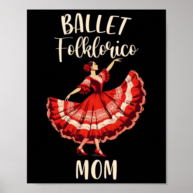 Folresoco Dance Mexican Folresnoco Ballet Folklor Poster (Framsidan)