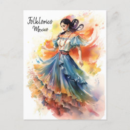 Folresodiance Mexico Postcard - dansvärlden Vykort
