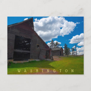 Folsom Farm Fishfälla Sjö Washington Vykort
