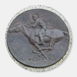 Folsom symbol: Uttrycklig slingamarkör för ponny Magnet