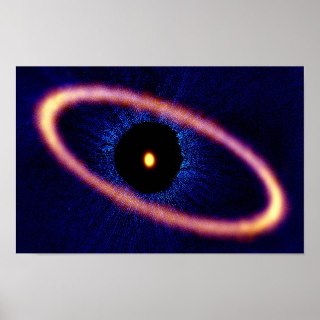 Fomalhauts stjärnsystems stoftskiva poster (Framsidan)