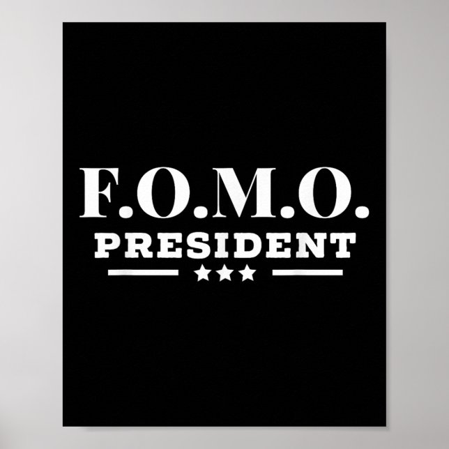 Fomo President är rädd för att missa Superskojet P Poster (Framsidan)