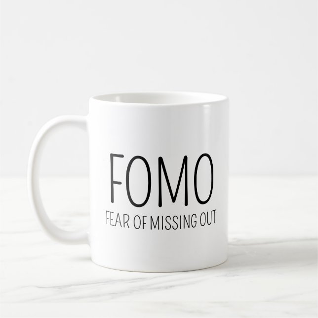 FOMO Rädsla för att missa något Kaffemugg (Vänster)
