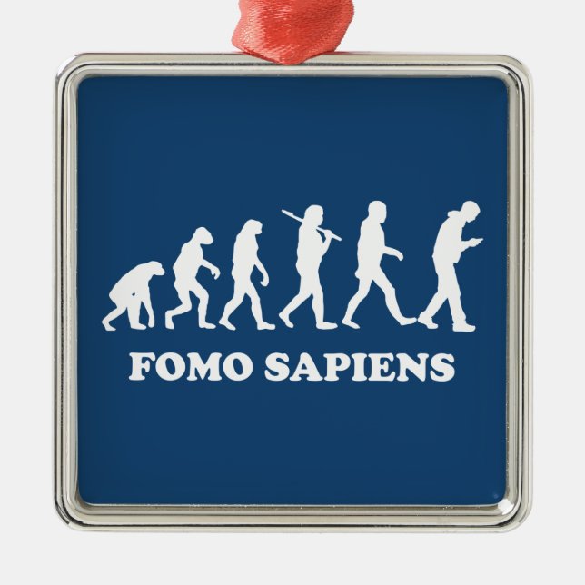 Fomo Sapiens Julgransprydnad Metall (Framsidan)