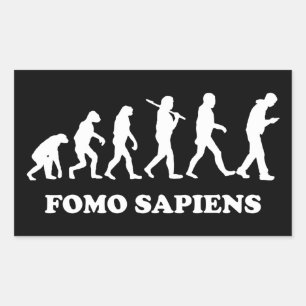 Fomo Sapiens Rektangulärt Klistermärke