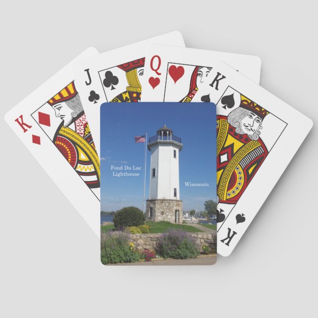 Fond Du Lac Lighthouse-kort Casinokort (Baksidan)