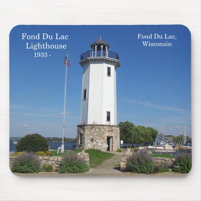 Fond Du Lac Lighthouse mousepad Musmatta (Framsidan)