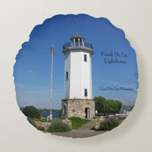 Fond Du Lac Lighthouse runda kudde