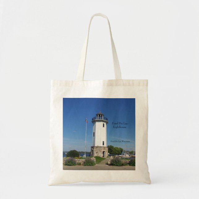 Fond Du Lac Lighthouse tote bag Tygkasse (Framsidan)