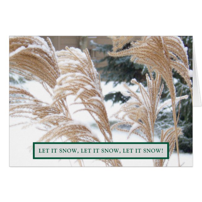 FOND TÄNKER PÅ DIG DEN HÄR JULHELGEN/ SNÖ OBS KORT (Framsidan Horizontal)