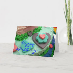 Fondantfödelsedagkort Kort