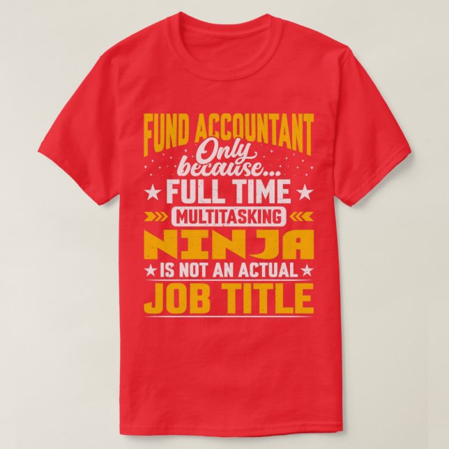 Fondens räkenskapsbefattning t shirt (Design framsida)