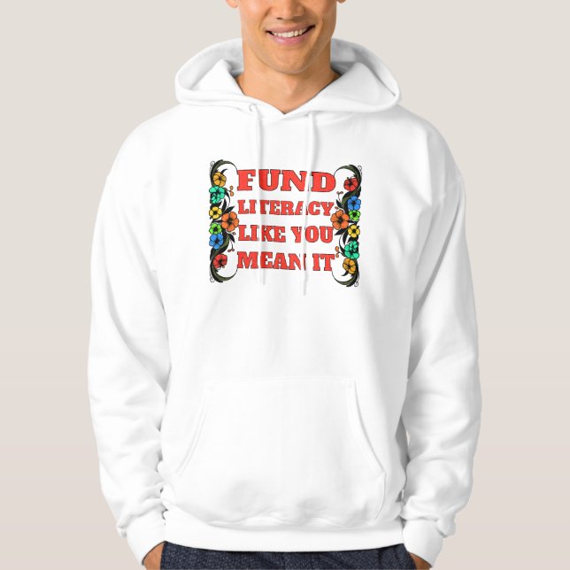 FONDLITERACY SOM DU ELAK DET HOODIE (Framsida)