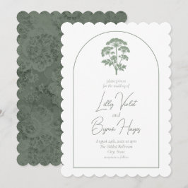 FONDNESS | Wedding Scalloped Invite Inbjudningar