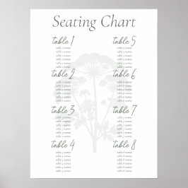 FONDNESS | Wedding Seating Chart Poster