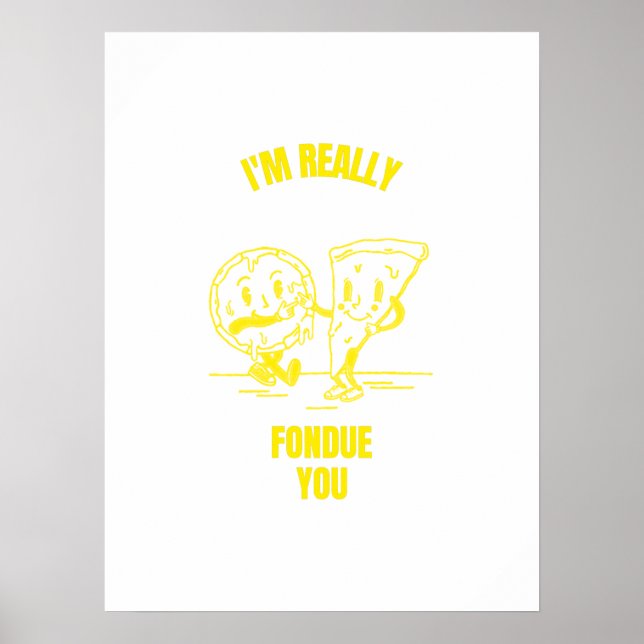 Fondue, du roliga skotskämt poster (Framsidan)