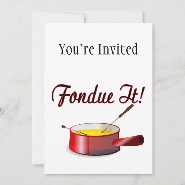 Fondue It Fondue Set Inbjudningar (Framsida)