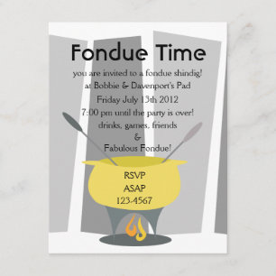 Fondue Time! Inbjudningar